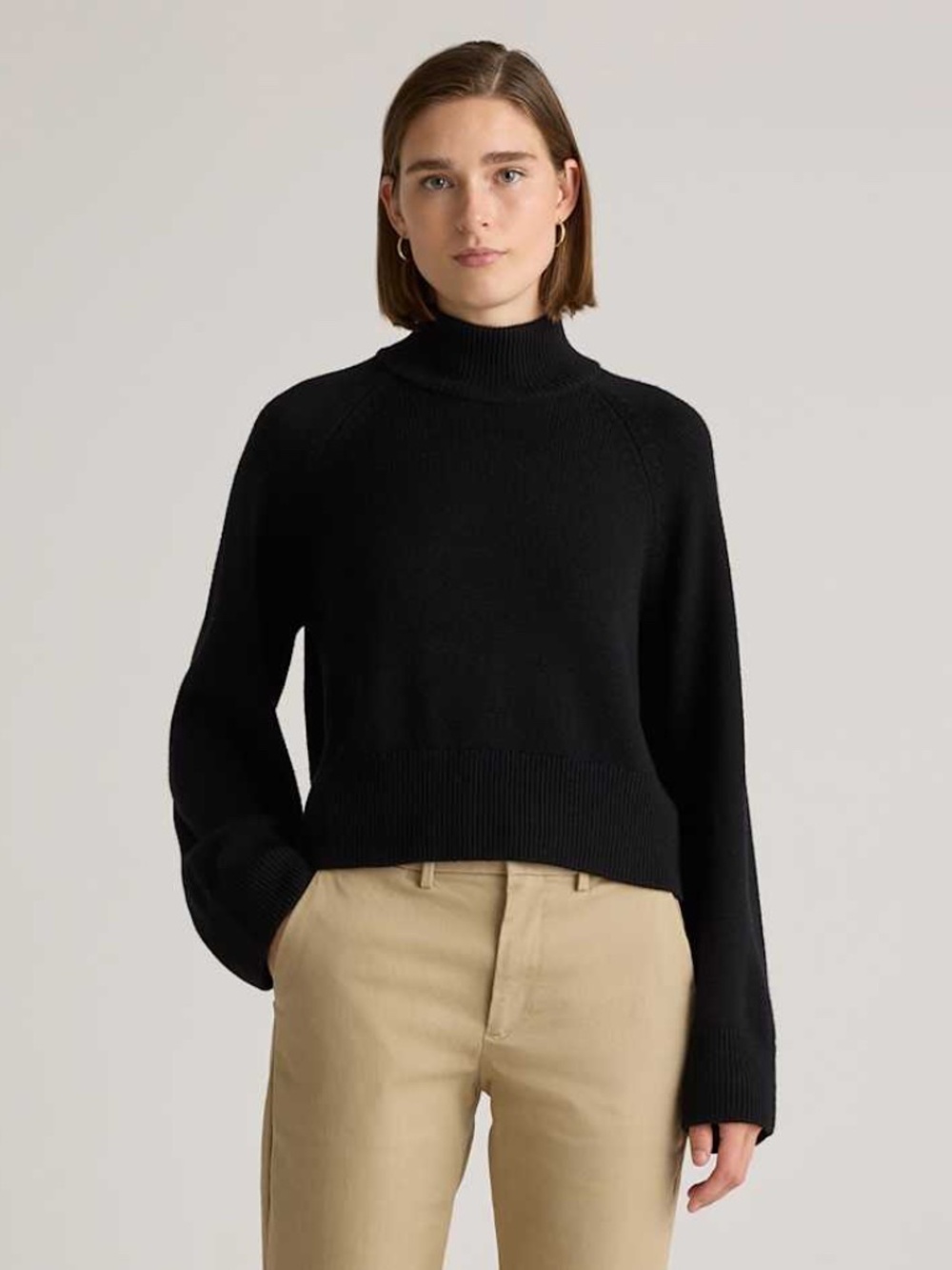 Quince 100% Yak Wool Turtleneck Sweater Size Large NWT